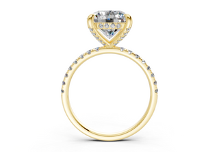 Magnolia Pave 1.8mm Enagaement Ring