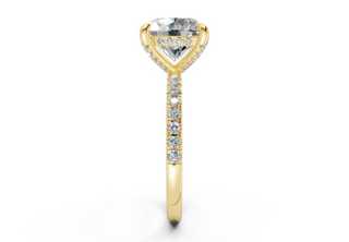 Magnolia Pave 1.8mm Enagaement Ring