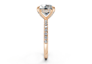 Magnolia Pave 1.8mm Enagaement Ring