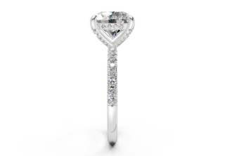 Magnolia Pave 1.8mm Enagaement Ring