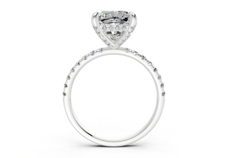 Magnolia Pave 1.8mm Enagaement Ring