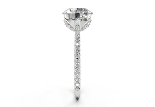 Amaryllis Pave 1.8mm Enagaement Ring