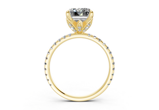 Amaryllis Pave 1.8mm Enagaement Ring