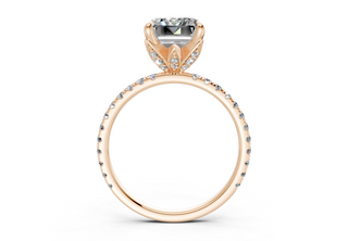 Amaryllis Pave 1.8mm Enagaement Ring