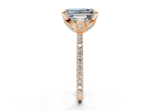 Amaryllis Pave 1.8mm Enagaement Ring