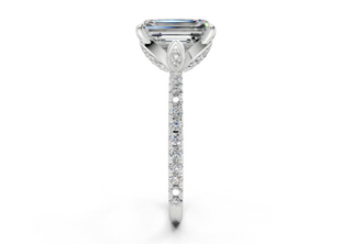 Amaryllis Pave 1.8mm Enagaement Ring