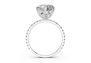 Amaryllis Pave 1.8mm Enagaement Ring