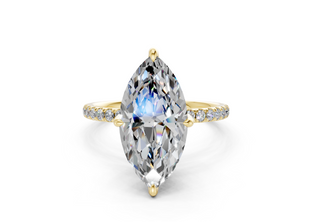 Amaryllis Pave 1.8mm Enagaement Ring