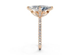 Amaryllis Pave 1.8mm Enagaement Ring