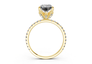 Amaryllis Pave 1.8mm Enagaement Ring