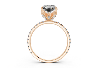 Amaryllis Pave 1.8mm Enagaement Ring