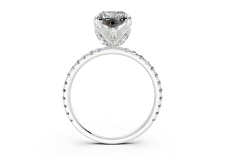 Amaryllis Pave 1.8mm Enagaement Ring