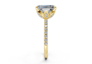 Orchid Pave 1.8mm Enagaement Ring