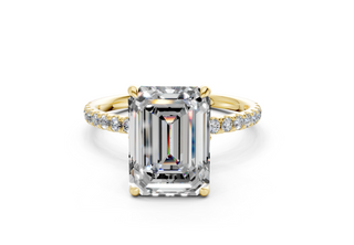 Orchid Pave 1.8mm Enagaement Ring