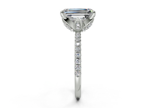 Orchid Pave 1.8mm Enagaement Ring