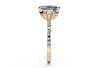 Orchid Pave 1.8mm Enagaement Ring