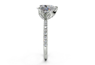 Orchid Pave 1.8mm Enagaement Ring