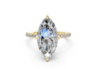 Orchid Pave 1.8mm Enagaement Ring