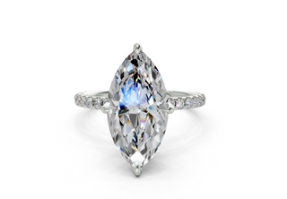 Orchid Pave 1.8mm Enagaement Ring