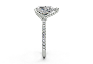 Seville Pave 1.8mm Enagaement Ring