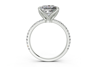 Seville Pave 1.8mm Enagaement Ring