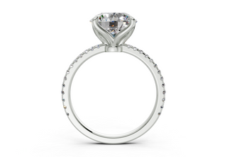 Seville Pave 1.8mm Enagaement Ring