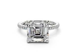 Freesia Pave 1.8mm Enagaement Ring