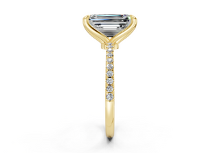 Freesia Pave 1.8mm Enagaement Ring