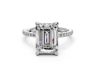 Freesia Pave 1.8mm Enagaement Ring