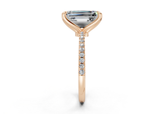 Freesia Pave 1.8mm Enagaement Ring