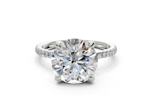 Freesia Pave 1.8mm Enagaement Ring