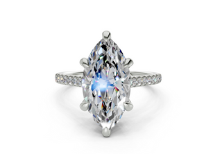 Irisia Pave 1.8mm Enagaement Ring
