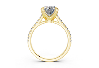 Irisia Pave 1.8mm Enagaement Ring
