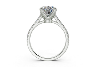 Irisia Pave 1.8mm Enagaement Ring