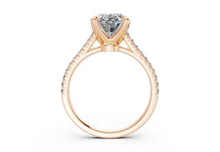 Irisia Pave 1.8mm Enagaement Ring