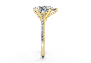 Irisia Pave 1.8mm Enagaement Ring