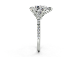 Irisia Pave 1.8mm Enagaement Ring
