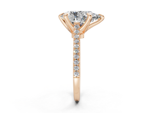 Irisia Pave 1.8mm Enagaement Ring