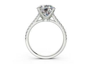 Irisia Pave 1.8mm Enagaement Ring