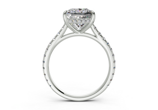 Azalea Pave 2mm Enagaement Ring