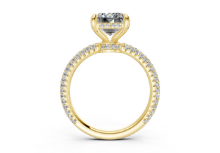 Acacia Pave 2.2mm Enagaement Ring