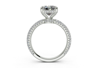 Acacia Pave 2.2mm Enagaement Ring