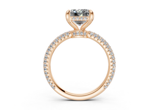 Acacia Pave 2.2mm Enagaement Ring