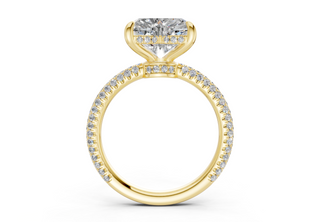 Acacia Pave 2.2mm Enagaement Ring