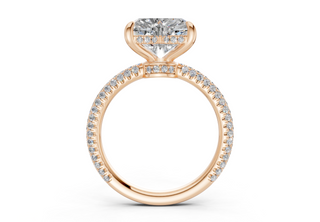 Acacia Pave 3.6mm Enagaement Ring