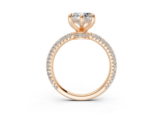 Acacia Pave 2.2mm Enagaement Ring