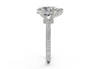 Acacia Pave 2.2mm Enagaement Ring