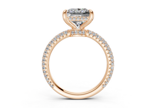 Acacia Pave 3.6mm Enagaement Ring