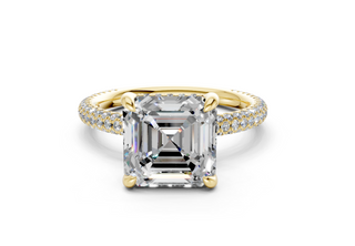 Acacia Pave 2.2mm Enagaement Ring