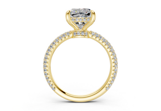 Acacia Pave 3.6mm Enagaement Ring